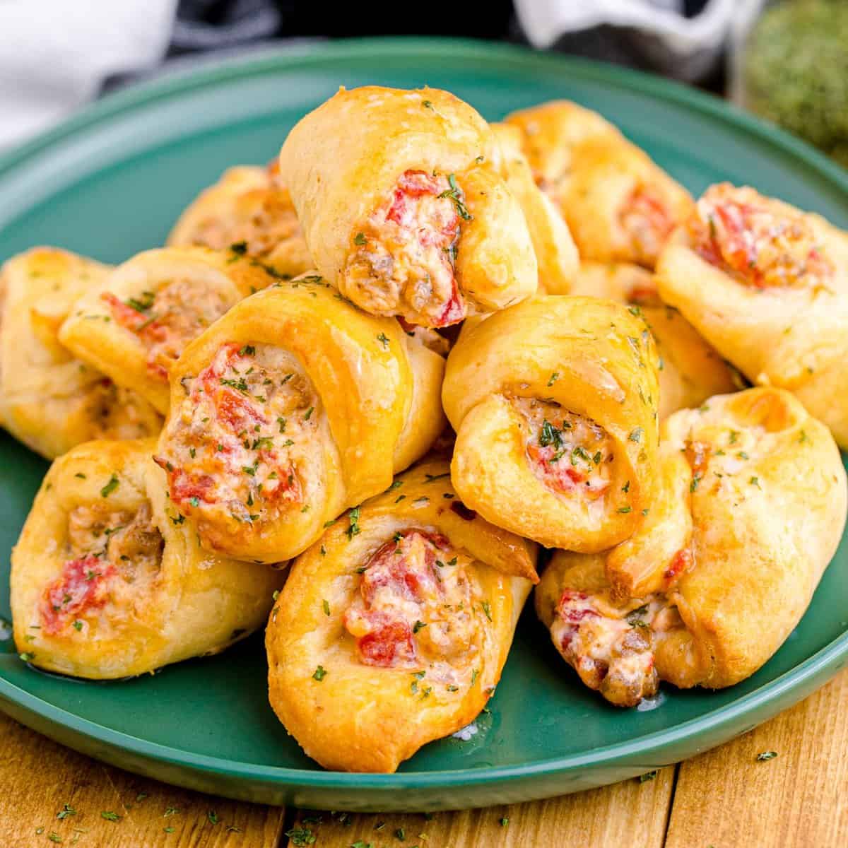 Crescent Wrapped Salami Rolls - Cooks Well With Others